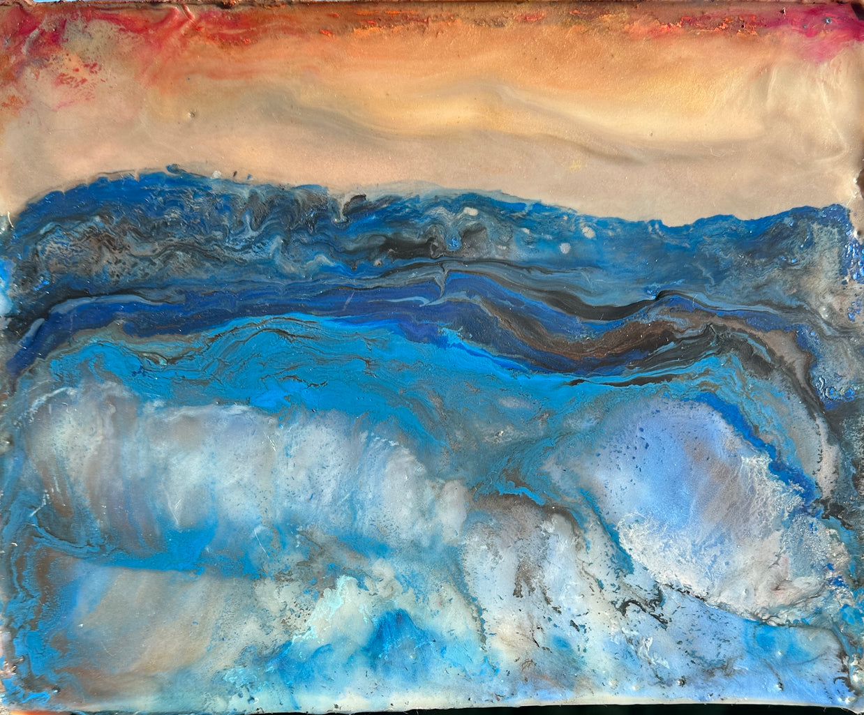 Stormy Waters, 8x10 painting on canvas, SOLD, to Dr.Gustafson. Thank you!