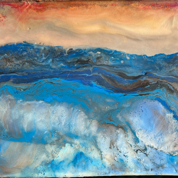 Stormy Waters, 8x10 painting on canvas, SOLD, to Dr.Gustafson. Thank you!